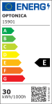 LED SMD Прожектор 30W Сиво Тяло IP65 с 100cm кабел