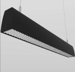 LED Линеен Осветител 38W 3CCT Черен 1200x35x70mm + HONEY COMB РЕФЛЕКТОР