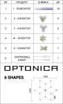 Комплект Хексагонов Осветител 6 форми 126W с Аксесоари