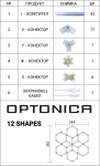 Комплект Хексагонов Осветител 12 форми 294W с Аксесоари