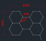 Комплект Хексагонов Осветител 5HEXS 192W с Аксесоари 3CCT