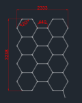 Комплект Хексагонов Осветител 11HEXS 385W с Аксесоари 3CCT
