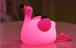 Детска Играчка - Силиконова Лампа ФЛАМИНГО 2W 1200mAh 5V/1A