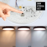 LED Осветително тяло 36W Червено/Кадифено CCT