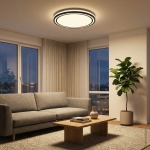 LED Осветително тяло 36W Бяло/Черно CCT