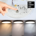LED Осветително тяло 36W Бяло/Бежово CCT
