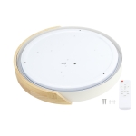 LED Осветително тяло 48W Бяло/Дървено CCT + Дистанционно управление