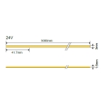 LED Лента COB Тънка 3mm 24V 7W 384LED/M