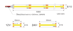 LED Лента COB 12V 8mm 480LEDS 4000K