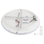 LED Осветително тяло 78W Бяло/Черно CCT + Дистанционно управление