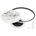 LED Осветително тяло 78W Бяло/Черно CCT + Дистанционно управление