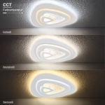 LED Осветително тяло 88W Бяло CCT + Дистанционно управление