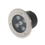 1W/220V LED Екстериорно За Подово Вграждане Кръгло 2700K -IP65