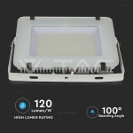 150W LED Прожектор SAMSUNG Чип SMD Slim Бяло Тяло 4000K 120 lm/W