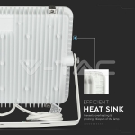 150W LED Прожектор SAMSUNG Чип SMD Slim Бяло Тяло 6400K 120 lm/W