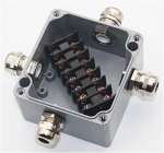 Водоустойчива Aлуминиева Kлема 4 клеми IP68