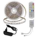 Влагозащитен Комплект За LED Лента Адаптер + IR Контролер + Дистанционно RGB 60 Диода