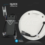 24W LED Панел Premium SAMSUNG Чип Кръг 3000K