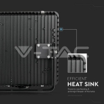 400W LED Прожектор SAMSUNG Чип SMD Slim Черно Тяло 6400K 120 lm/W