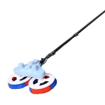 Двуглава електрическа четка за почистване на соларни панели 5.5M дръжка AC220 или 110V + DC24 захранване (батерия)