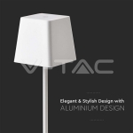 2W LED Настолна Лампа Бяло Тяло 3000К IP54