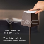 2W LED Настолна Лампа Бежово Тяло 3000К IP54