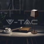 2W LED Настолна Лампа Бежово Тяло 3000К IP54