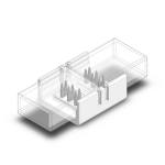 Водоустойчив Конектор SMD 10mm PCB 3пина (CCT, Magic RGB)