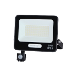 LED SMD Прожектор IP65 Черен със Сензор