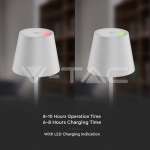 2W LED Настолна Лампа 4400mA Батерия Бяло Тяло IP54 3000K