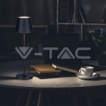 2W LED Настолна Лампа 4400mA Батерия Черно Тяло IP54 3000K