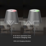 2W LED Настолна Лампа 4400mA Батерия Зелено Тяло IP54 3000K