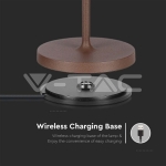 2W LED Настолна Лампа 4400mA Батерия Бежово Тяло IP54 3000K