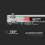 LED Линейно Осветление SAMSUNG Чип 40W за Вграждане Сиво Тяло 6400K