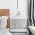 9W LED Висяща Лампа (10*10*100см) Бяло 3000K