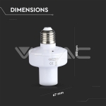 WIFI SMART Фасунга Е27 Съвместима с Amazon Alexa & Google Home