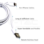 Iphone Кабел Бял MFI Лиценз 1.5м