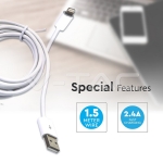 Iphone Кабел Бял MFI Лиценз 1.5м