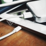 1м. Микро USB Кабел Бял Серия "Pearl"