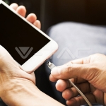 1м. Микро USB Кабел Бял Серия "Silver"