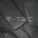 1м. Микро USB Кабел Черен Серия "Silver"