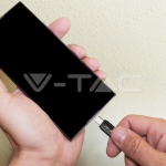 1м. Микро USB Кабел Черен Серия "Platinum"