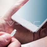 1м. Микро USB Кабел Сребрист Серия "Platinum"