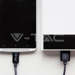 1м. Тип C USB Кабел Черен Серия "Platinum"