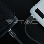 1м. Микро USB Кабел Черен Серия "Ruby"