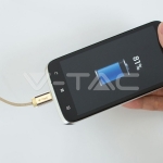 1м. Микро USB Кабел Злато Серия "Ruby"