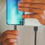 1м. Тип C USB Кабел Черен Серия "Ruby"