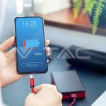 1м. Тип C USB Кабел Червен Серия "Ruby"