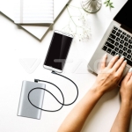 1м. Микро USB Кабел Черен Серия "Diamond"