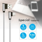 1м. Тип C USB Кабел Сив Серия "Diamond"
